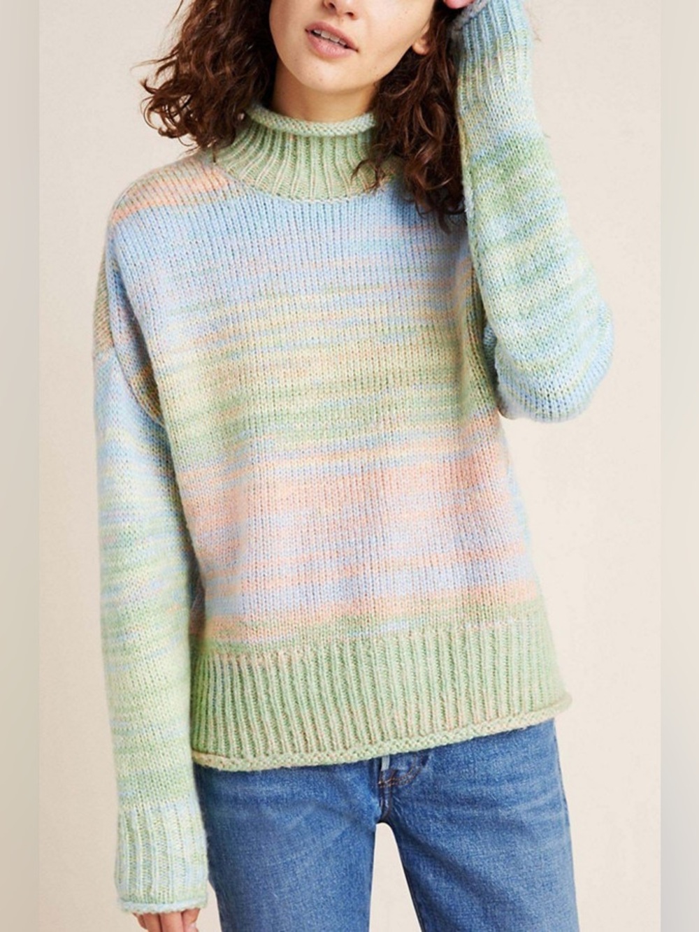 525 America Willa Space-Dyed Turtleneck Sweater